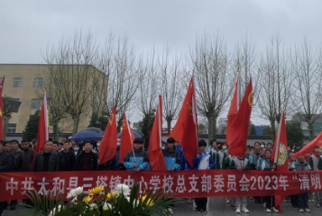 三塔中心學(xué)校清明節(jié)祭英烈活動