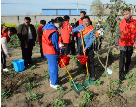 3月12日安徽潁上縣的植樹節(jié)！